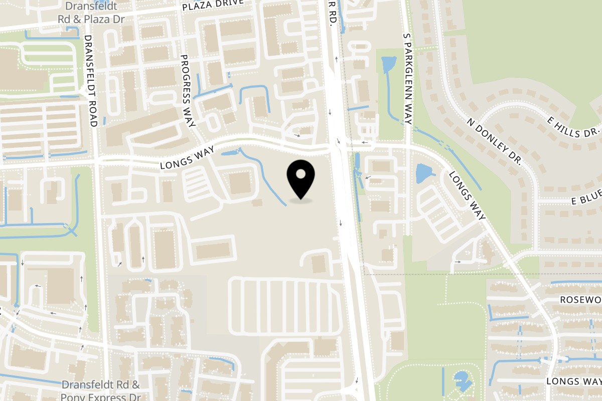 Map showing the location of Colonna's Pizza on 11215 S Parker Rd in Parker